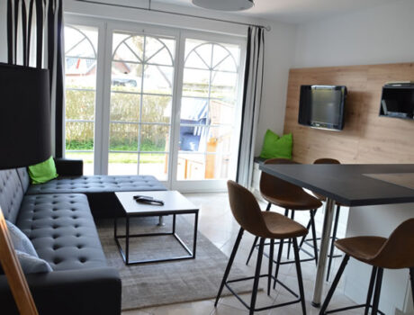 Wohnzimmer der Wohnung 1 in der Villa Vogelsang (Zingst)